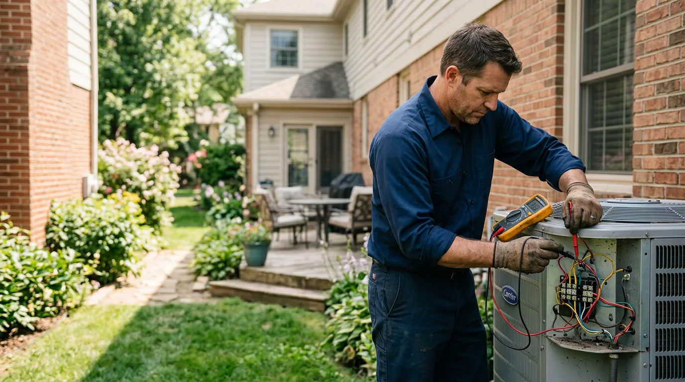 HVAC technician working near Garards Fort, PA